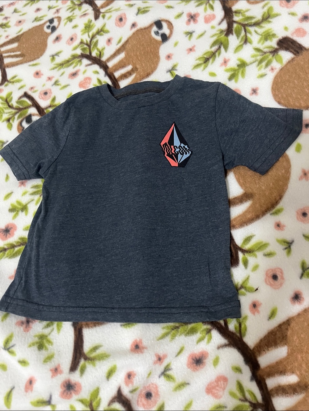 Volcom Kids Charcoal Heather Tee with Logo - Boys 2T